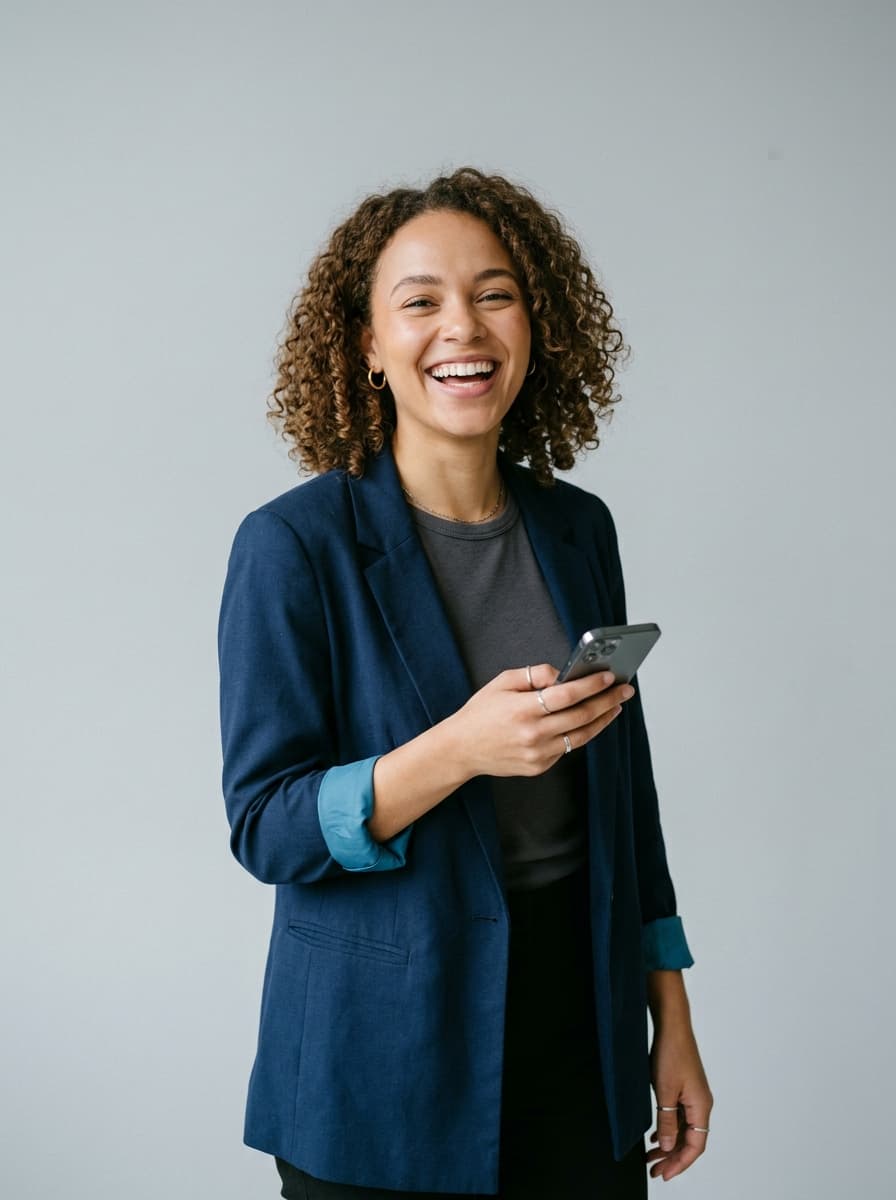 Entrepreneure gérant son activité avec BusinessOS Africa